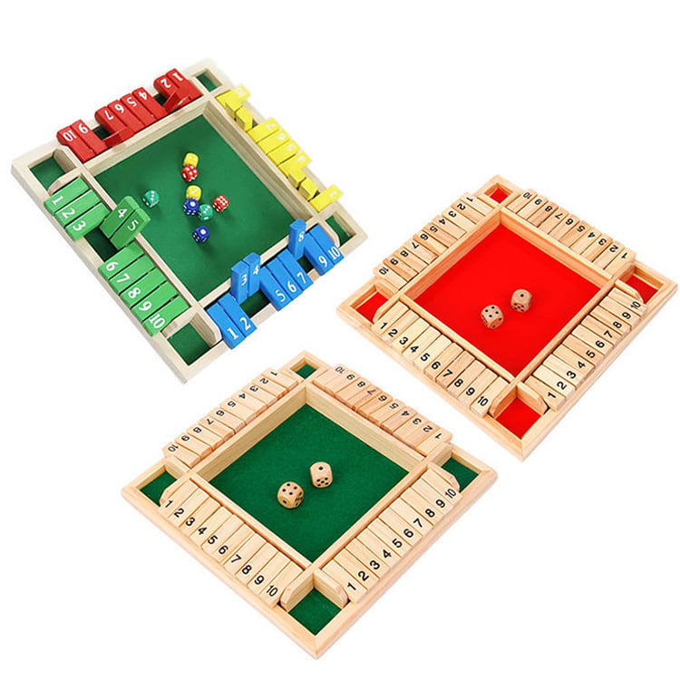 🎁Last Day Sale 70% OFF!!🎄🎁50K+ SOLD! Almost Gone✨SHUT THE BOX-WOODEN DICE BOARD GAME