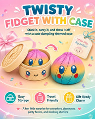 🎁 Hot Sale 50% Off 🦜Dumplings Squishy Rms 3D Printed Dumpling Mystery Box Fidget Toy Mini Blind Surprise Stress Ball Sensory Food Squeeze Novelty Desk Gift Adults Party Favor Classroom Prize Stocking
