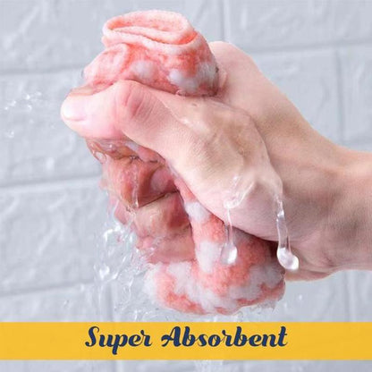 🔥Hot Sale 64%🔥🌈 Colorful Ultra-Soft Microfiber Cleaning Rag: Green💚 Blue💙 Pink💖 - Brighten Your Every Day! (5PCS)