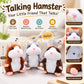 🐹 Last Day Only £ 8.99 ！！🎅Talking Hamster Plush – repeats whatever you say, auto head-shaking, hilarious fun for kids & adults