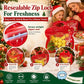 🎅LAST DAY SALE 50% OFF!!🎁Easy Fill, Easy Seal🎄 Festive Self-Seal Treat Bags – Santa & Snowman Print | Resealable, Food-Safe & Perfect for Cookies, Chocolates & Little Gifts⛄
