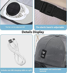 🔥Solar Rechargeable Peak Cap🧢