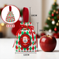Christmas Velvet Gift Bags, Drawstring Pouches with Handle, Xmas Santa Treat Sacks for Christmas Eve Apple, Candy & Small Gifts