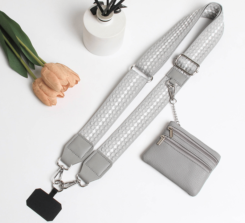 ❣️HOT SALE-49% OFF📱Crossbody Phone Strap with Zippered Pouch