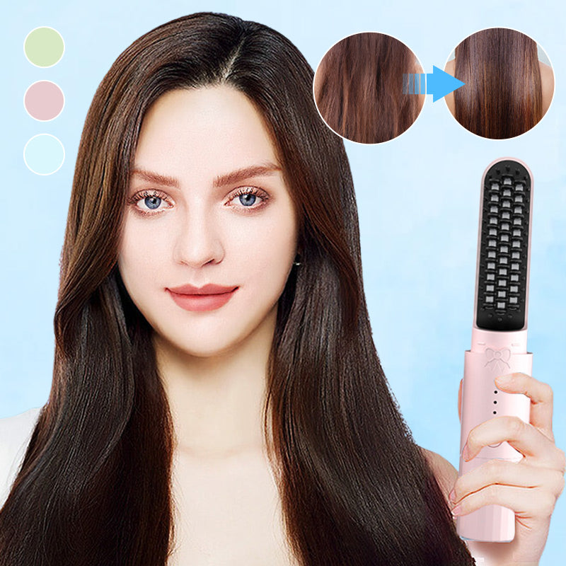 💖LIMITED SALE  - ONLY ￡13.99 TODAY!!💖2-in-1 Rechargeable Long-lasting Straightening Comb
