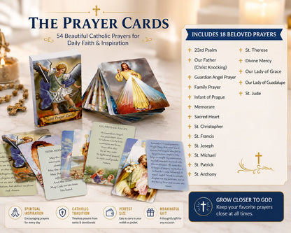 💥Last Day Special Sale 49% OFF👚✝️ Catholic Genuine Leather Holy Card Holder – Pocket Prayer Card Organizer with Snap Closure