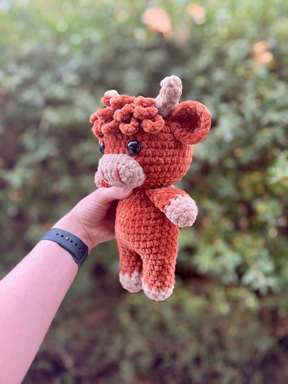 🎁Last Day Promotion 49% OFF🔥Crochet Highland Cow Amigurumi Pattern🐮- DIY Kit & Finished Plush