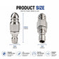 💥 BUY 2 GET 1 FREE +  50% OFF!🔧6500 PSI Stainless Steel Sewer Jetter Nozzle – 1/4" Quick Connect Drain Cleaning Attachment for Pressure Washers