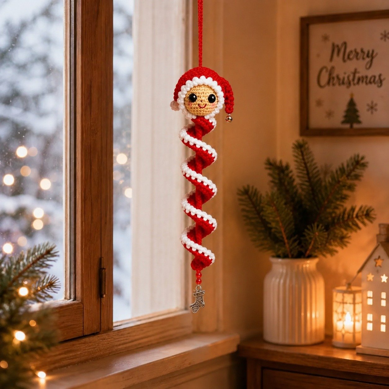 🎅Crochet Snowman Spiral Oranment DIY Kit -🎄🧶A Beginner-Friendly Crochet Experience Inspired by the Magic of Christmas.