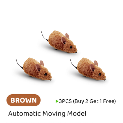 🐈Hot Sale 50% OFF💥Interactive Automatic Moving Mouse Toys with Squeaky Sound