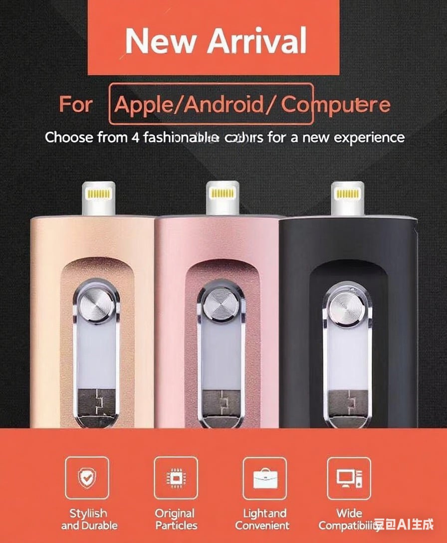 🎁LAST DAY SALE 49% OFF⚡3 in 1 Flash Drive, Portable High Speed USB 3.0 Memory Storage