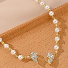✨New Arrival ✨💖Valentine's DayHot Sale 60% OFF🎀💎Magnetic Heart Pearl Necklace