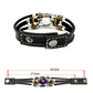 🌙Glow-in-the-Dark 12 Leather Zodiac Bracelet🪐 for Men and Women(6.9/8.1in)