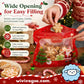 🎅LAST DAY SALE 50% OFF!!🎁Easy Fill, Easy Seal🎄 Festive Self-Seal Treat Bags – Santa & Snowman Print | Resealable, Food-Safe & Perfect for Cookies, Chocolates & Little Gifts⛄