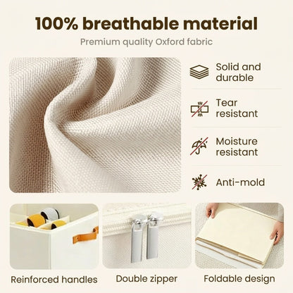⏰LIMITED TIME 49% OFF! 👟 Fabric Shoe Organizer Storage Box – Foldable, Large Capacity, Dustproof & Breathable for Closet & Bedroom 🧺✨