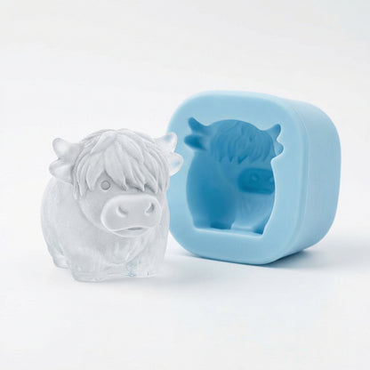 💥Last Day Special Sale 49% OFF🐮 Mini Highland Cow Ice Cube Mold – Cute 3D Ice for Drinks, Parties & Gifts