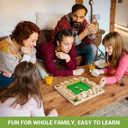 🎁Last Day Sale 70% OFF!!🎄🎁50K+ SOLD! Almost Gone✨SHUT THE BOX-WOODEN DICE BOARD GAME