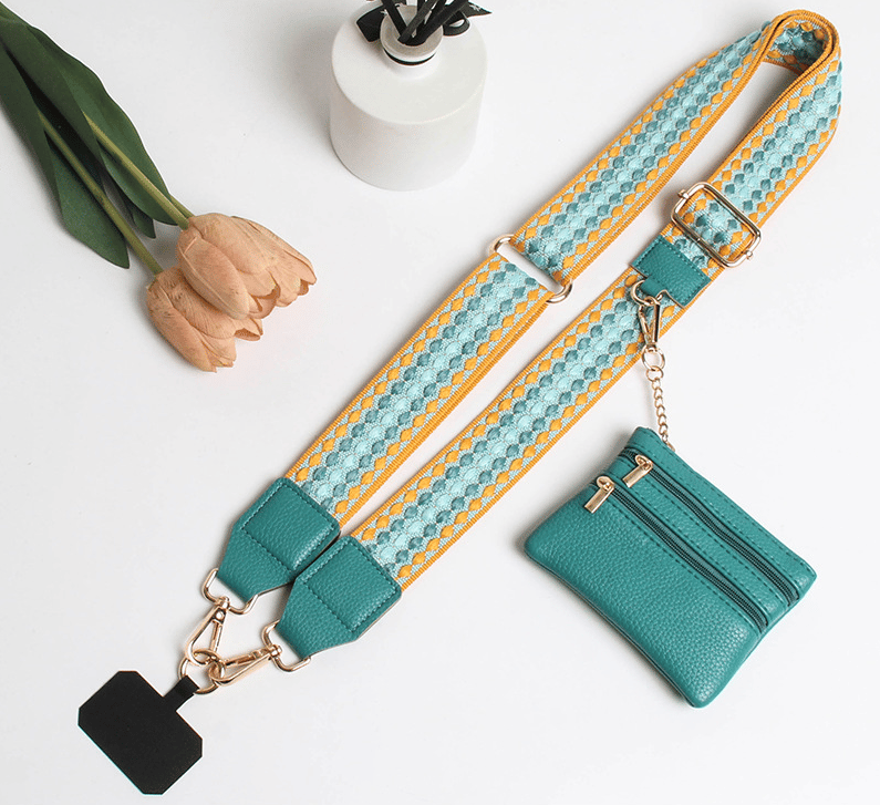 ❣️HOT SALE-49% OFF📱Crossbody Phone Strap with Zippered Pouch