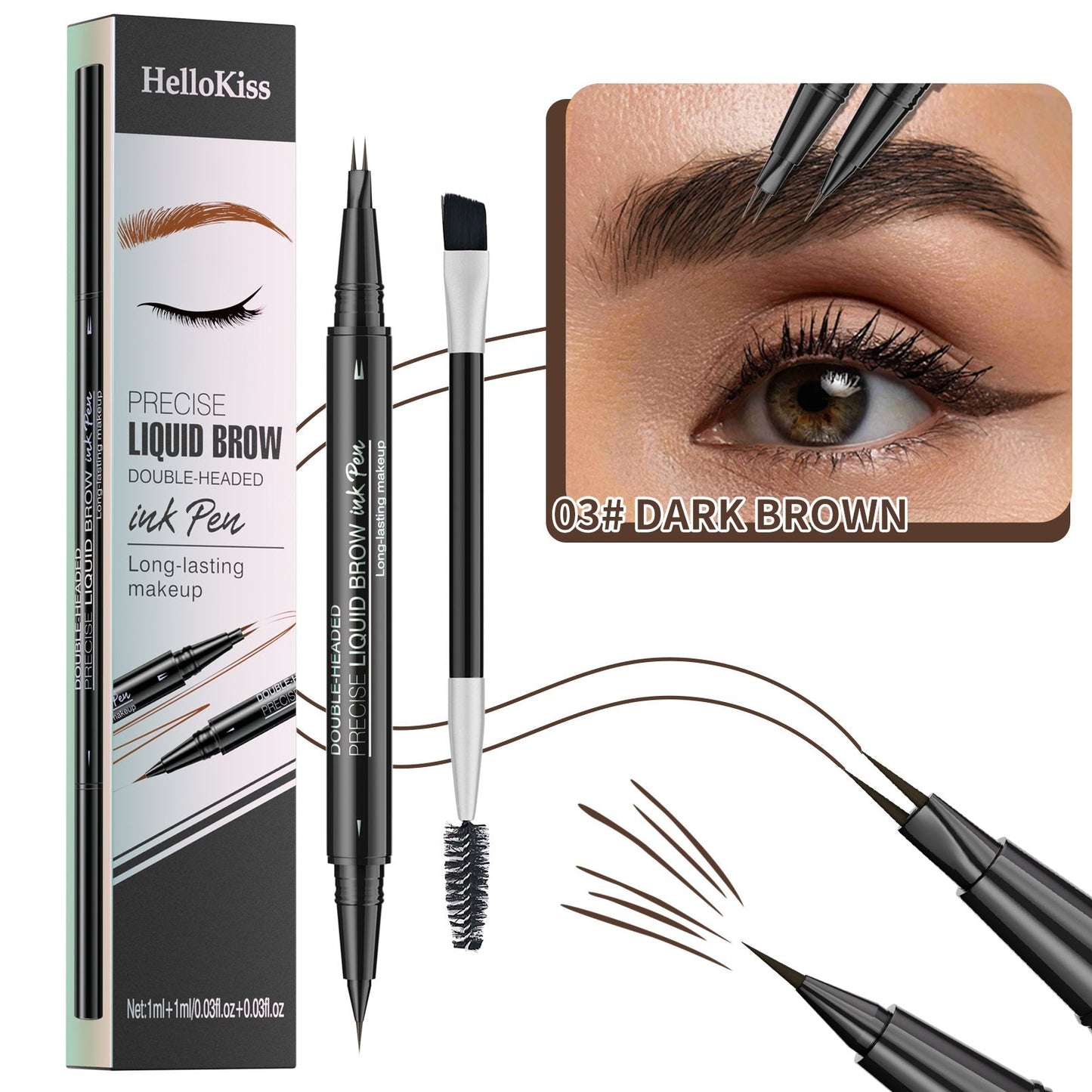 🏆#1 Bestselling🏆2-in-1 Waterproof Eyebrow Pen (Free Shipping)