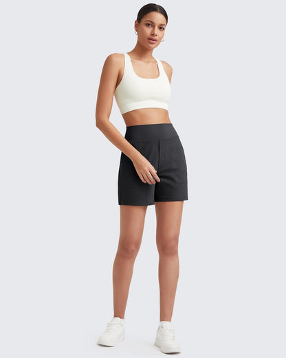 ⏳Last Day Promotion 49% OFF with FREE GIFT🎁✨AuraFit™ Everyday High-Waisted Shorts – Lightweight & Breathable with Functional Pockets 🌿