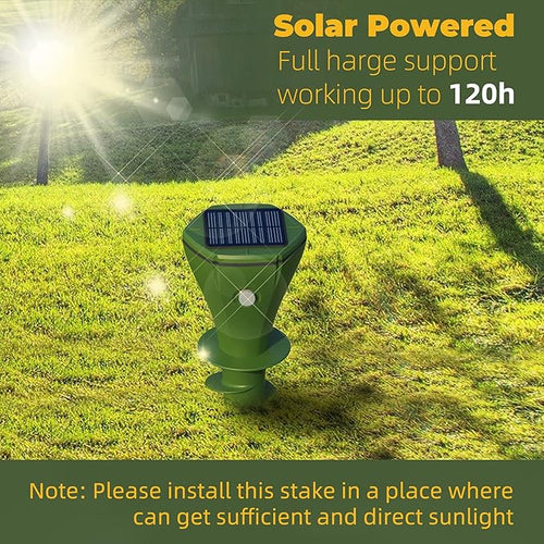 💥Last Day Special Sale 49% OFF👚 Solar Powered Waterproof Screw Mole Repellent