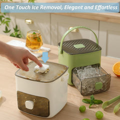 🎁Last Day Promotion 49% OFF🔥Essential for summer🥤🧊 Ice Cube Maker with Storage – 48 cubes at once, leak‑proof lid. Stackable, saves space. Includes ice scoop & tong.