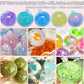 🎅Christmas HOT SALE💞50K+ SOLD!✨ DIY Stress Ball Making Kit, Includes 6 Filling Packs, 10 Transparent Blank Soft Skins, Expansion Tool, Ideal for Adult Stress Relief, Squishy Maker