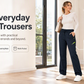 🎁Last Day Promotion 49% OFF🔥Women’s Straight-Leg Cargo Trousers – Elastic Waist, 6-Pocket Casual Pants for Work, Travel & Everyday Wear 👖✨
