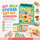 🌈 Create Your Own Jelly Stickers! 🎨 DIY Paint, Peel & Stick Art Kit for Kids ✨ 4 Fun Themes + Complete Craft Set 🎁
