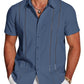 💥Last Day Special Sale 49% OFF👚Men's Cuba Guayabera Exquisite Hollow Embroidered Button Front Shirt