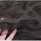 Bow Grab Clip Long Curly Hair Fake Braid