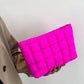 🔥 Solid Color Quilted Clutch – Large Capacity Travel Storage Bag
