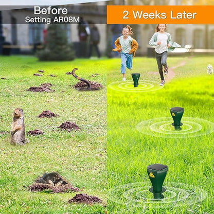 💥Last Day Special Sale 49% OFF👚 Solar Powered Waterproof Screw Mole Repellent