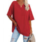 💥Last Day Special Sale 49% OFF👚Women's Summer Half Sleeve Casual Loose Fit Cotton Tunic T-shirt