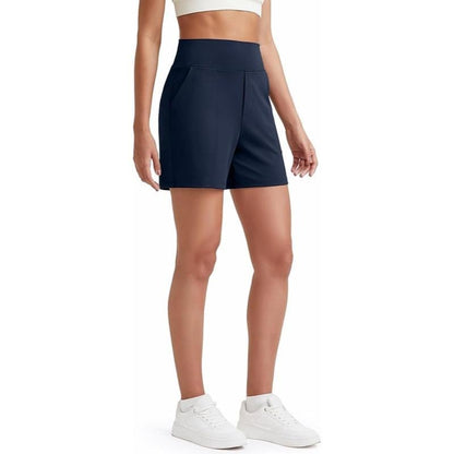 ⏳Last Day Promotion 49% OFF with FREE GIFT🎁✨AuraFit™ Everyday High-Waisted Shorts – Lightweight & Breathable with Functional Pockets 🌿