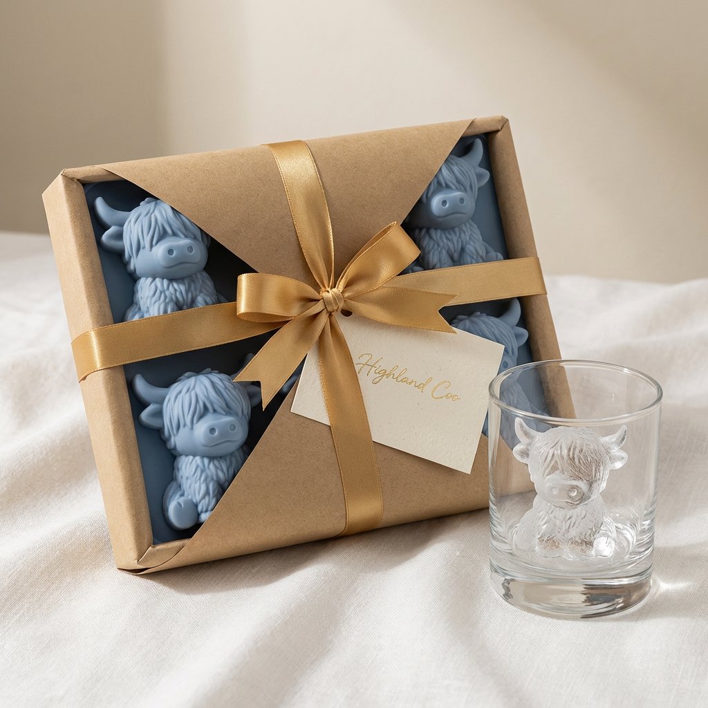 💥Last Day Special Sale 49% OFF🐮 Mini Highland Cow Ice Cube Mold – Cute 3D Ice for Drinks, Parties & Gifts