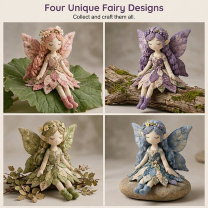 🌸LAST DAY SPECIAL PRICE!!🌸 Flower Fairies Patchwork DIY Kit 🧚‍♀️4 Whimsical Fairy Dolls Sewing Kit