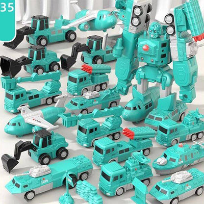 🎁 Hot Sale 49% OFF🔥Magnetic Transform Engineering Car Assembled Toys