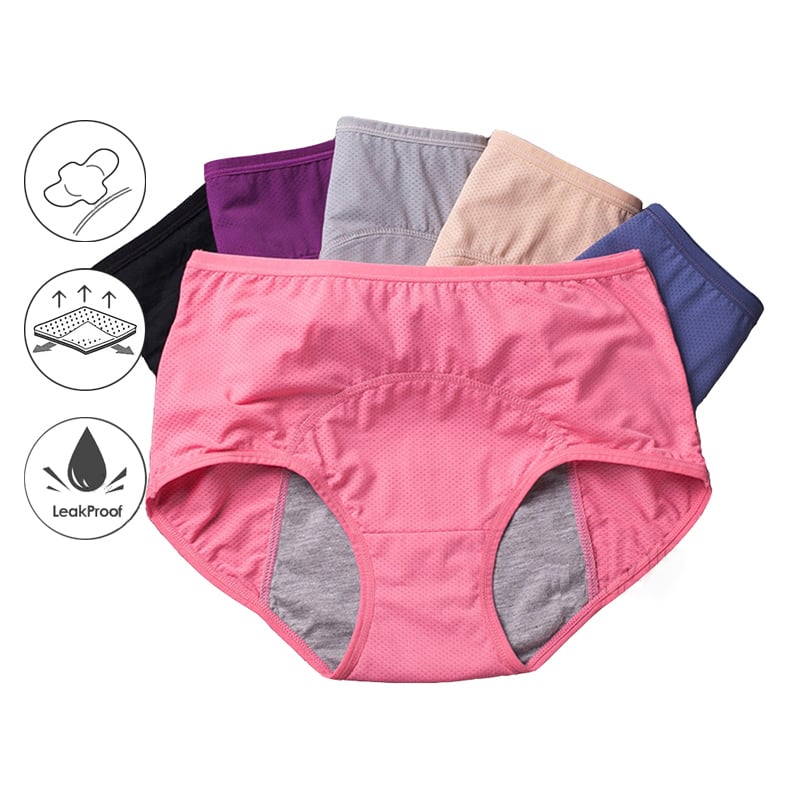 ⏳Last Day-Buy 1 Get 3 Packs!!🔥2026 Best-Selling🏆LunaBloom™ High-Waist Leak-Proof Panties ✨Butter-soft, ultra-stretchy & discreetly protective 🍃