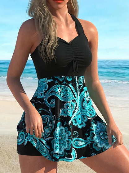 🔥Free Shipping⚡50K+ SOLD!👙Strap Top & Fitted Swim Shorts Separable Swimsuit 
