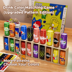 🎁Last Day Promotion 49% OFF🔥Baby Memory Matching Game, 10 Drink Bottle Pairs Toy, Color Recognition & Cognitive Development, Interactive Parent-Child Fun Activity