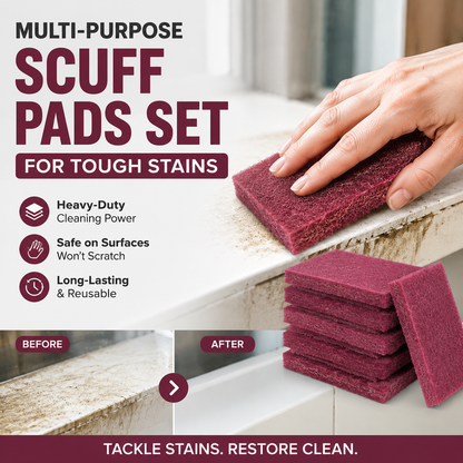 💥LAST DAY ONLY: BUY 2 GET 3 FREE🥳Multi-Purpose Scuff Pads Set for Tough Stains
