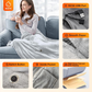 🔥USB Electric Heated Shawl🧶 Wearable Heating Poncho Blanket with 3 Heat Settings, Machine Washable Warm Wrap for Home Office Travel