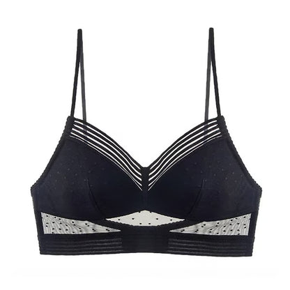 ⇝Low Back Wireless Lifting Lace Bra