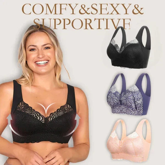 💥Buy 2 Get 1 Free(3PCS)-￡6.99 Each One!🔥💥Ultimate Lift Stretch Full Shape Seamless Lace Bra
