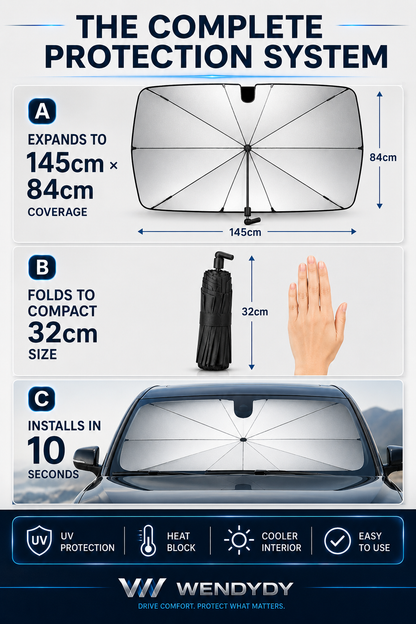 🎁Last Day Promotion 49% OFF🔥 2026 Upgraded Car Windshield Sun Shade Umbrella