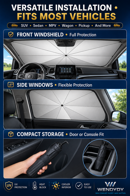 🎁Last Day Promotion 49% OFF🔥 2026 Upgraded Car Windshield Sun Shade Umbrella