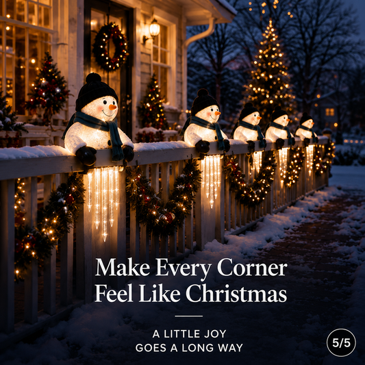 ⛄Christmas HOT SALE🎅 WinterGlow Snowman Icicle Light Decor