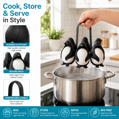 💥 BUY 2 GET 1 FREE +75% off! 🥳Penguin Shaped Egg Cooker