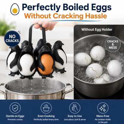 💥 BUY 2 GET 1 FREE +75% off! 🥳Penguin Shaped Egg Cooker